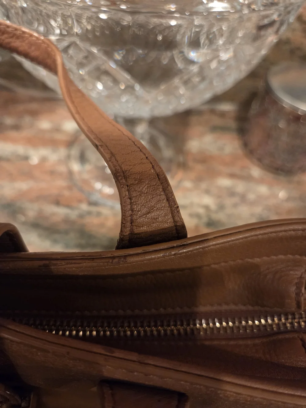 Tory Burch Brown Leather  Satchel